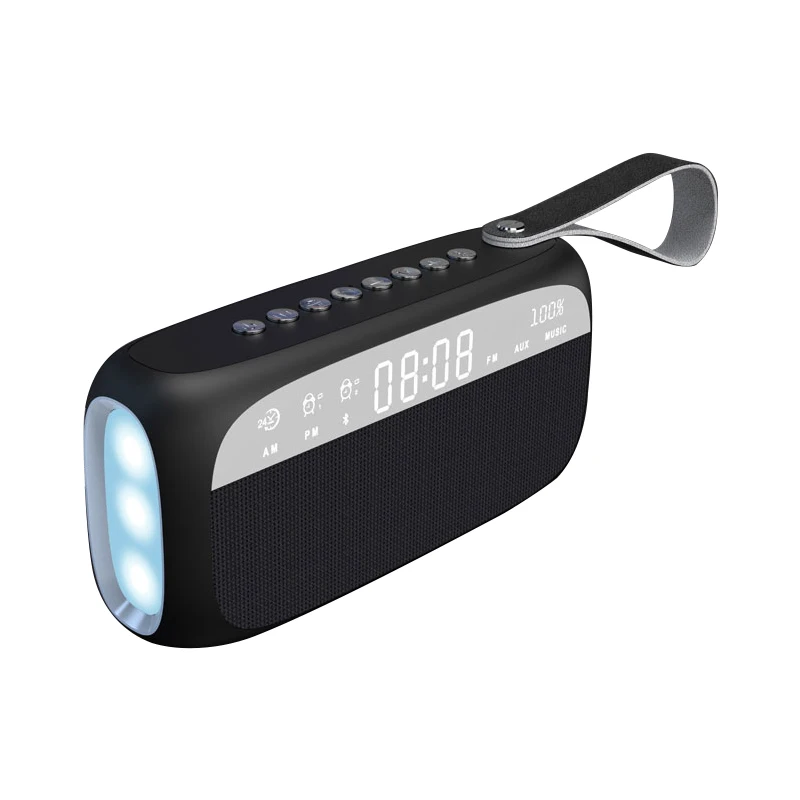 HY28 спикер Bluetooth с светодиодный Дисплей 6D часы Динамик Портативный Беспроводная