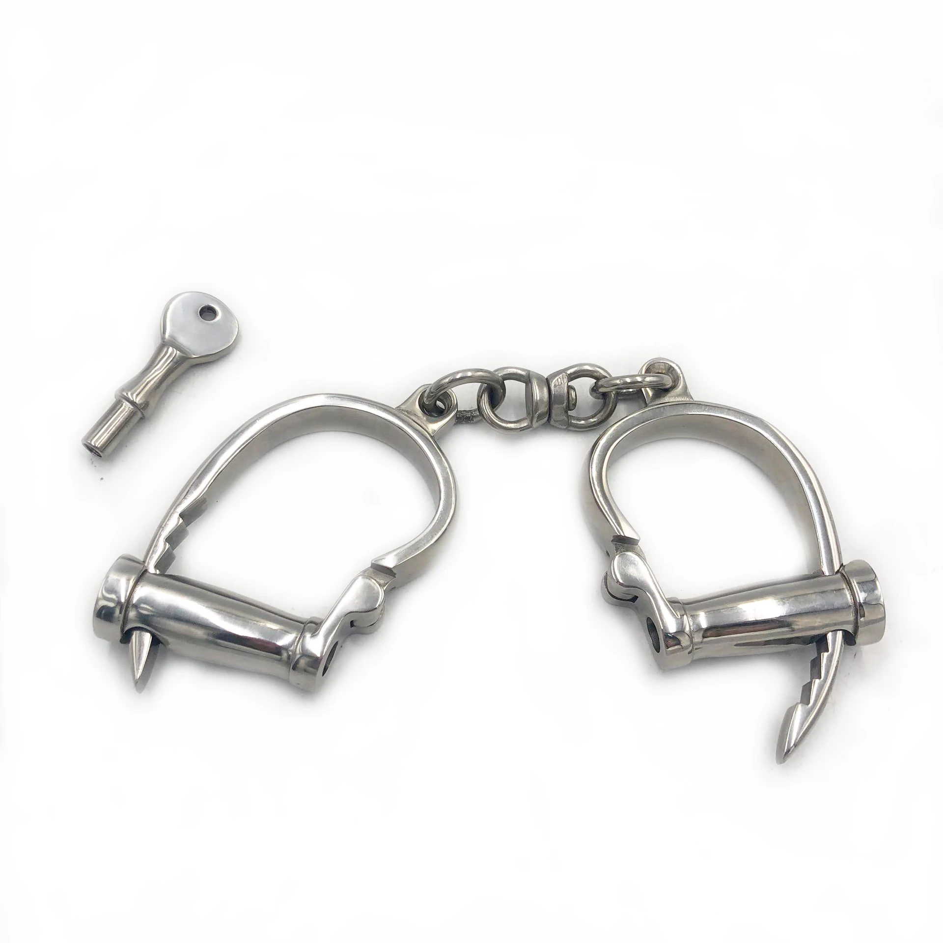 

Black emperor SM toys， new stainless steel unisex horseshoe handcuffs adult fun couple supplies exquisite alternative