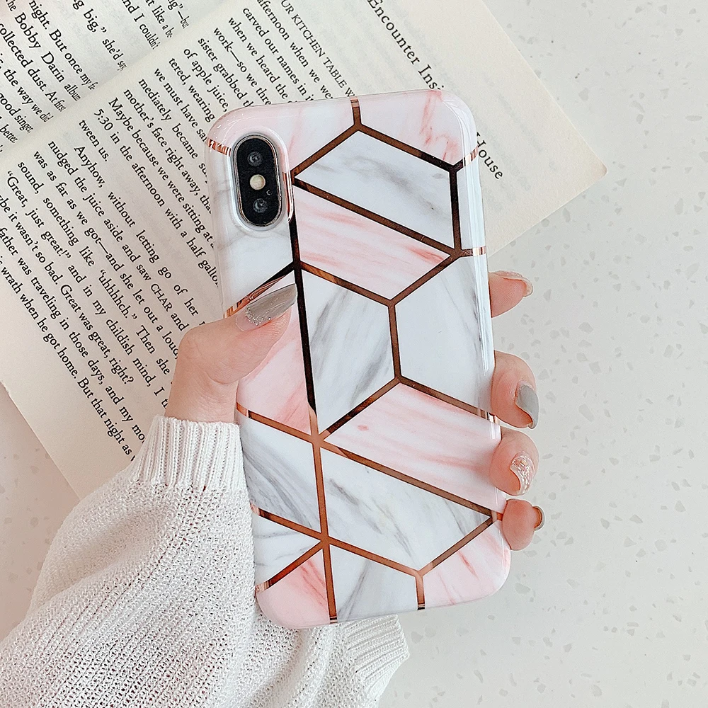 Чехол для телефона SUYACS Fantasy Dream marble для iPhone 11 Pro Max 7 8 Plus X XR XS Max 6 6S гальванический геометрический мягкий чехол-накладка - Color: u