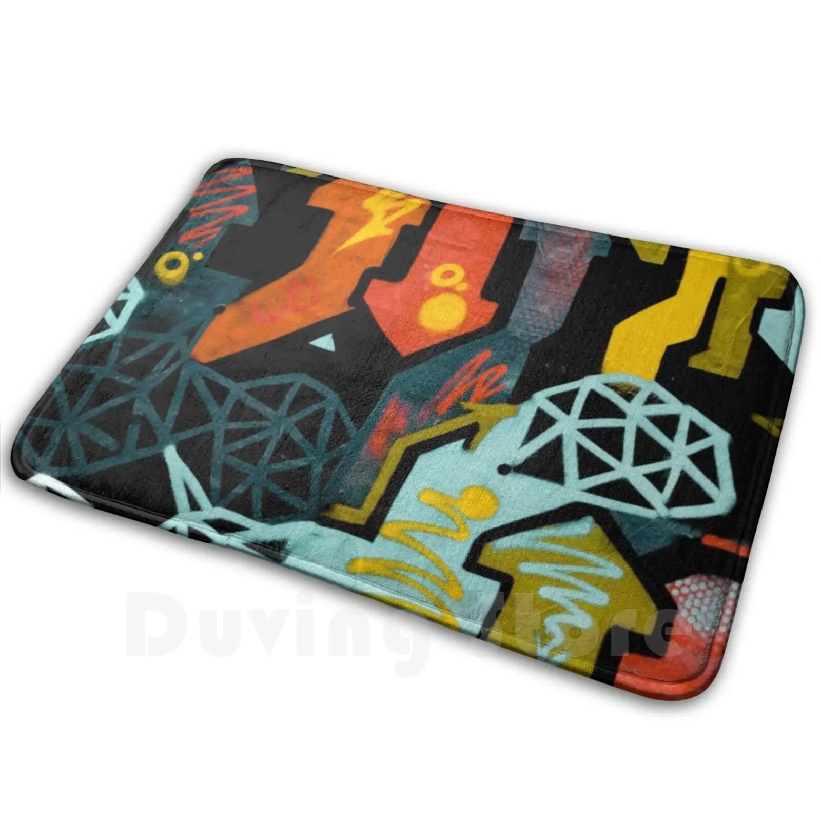 Коврик в стиле абстрактного минималистского дизайна Мягкий Нескользящий с