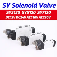 smc type 5 port 2 position single valve sy3120 pneumatic solenoid valve sy5120 sy7120 4lzd 5lzd 6lzd dc12v dc24v ac110v ac220v