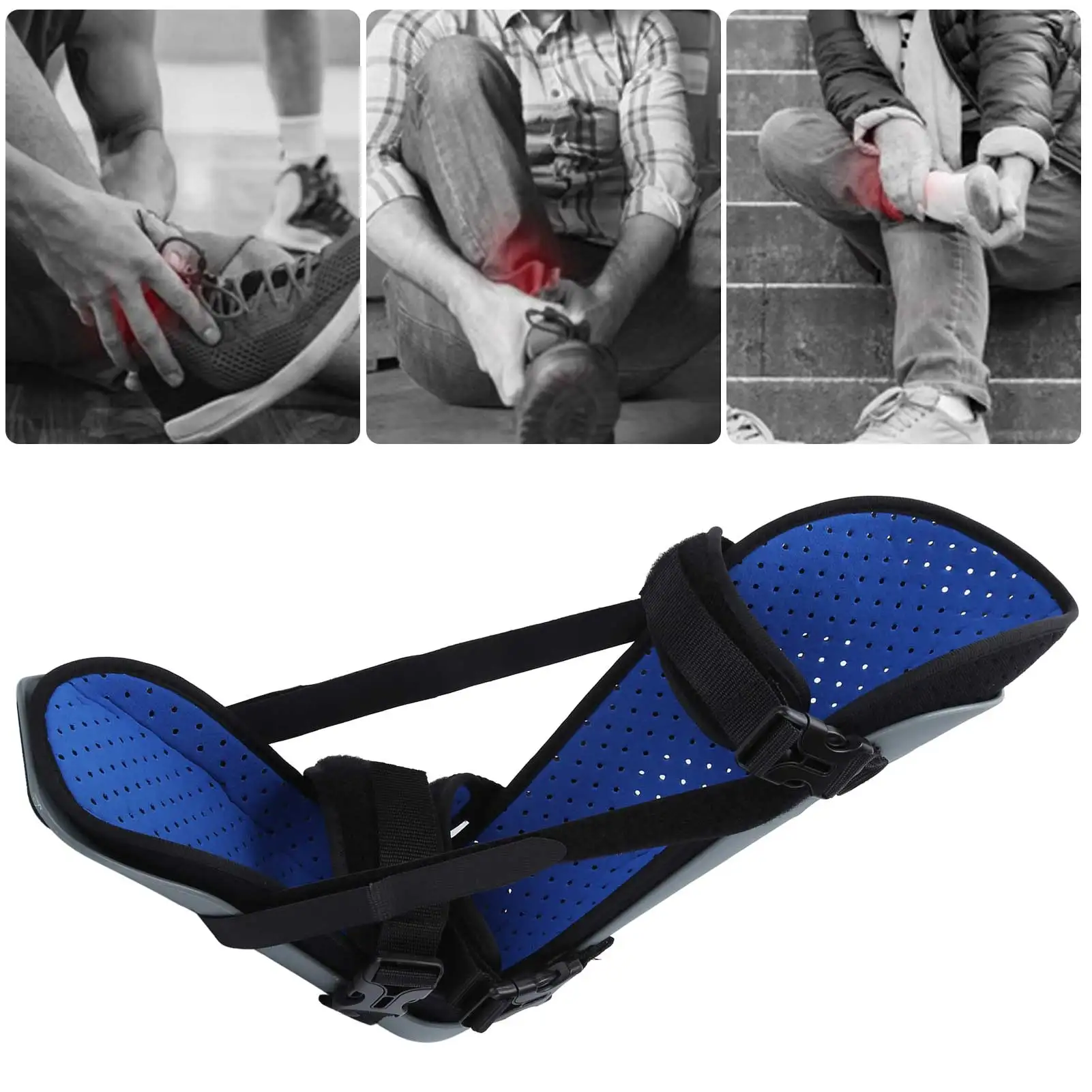 Ортопедическая шина для ног регулируемая дышащая фиксация при падении уход за