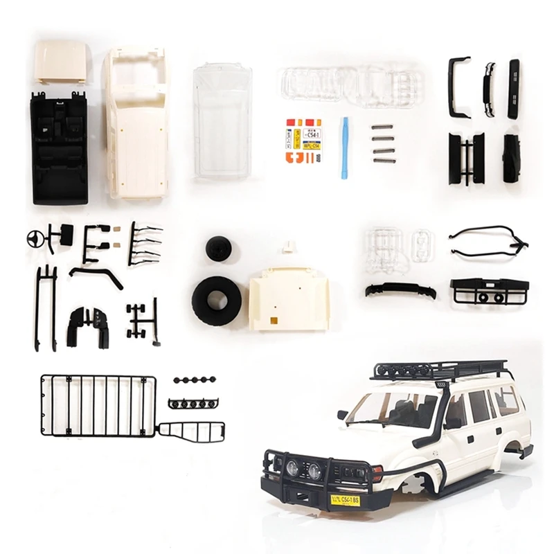 

Unassembled Plastic 190mm Wheelbase Land Cruiser LC80 Body Shell for WPL C14 C24 C24-1 1/16 RC Car Upgrade Accessories