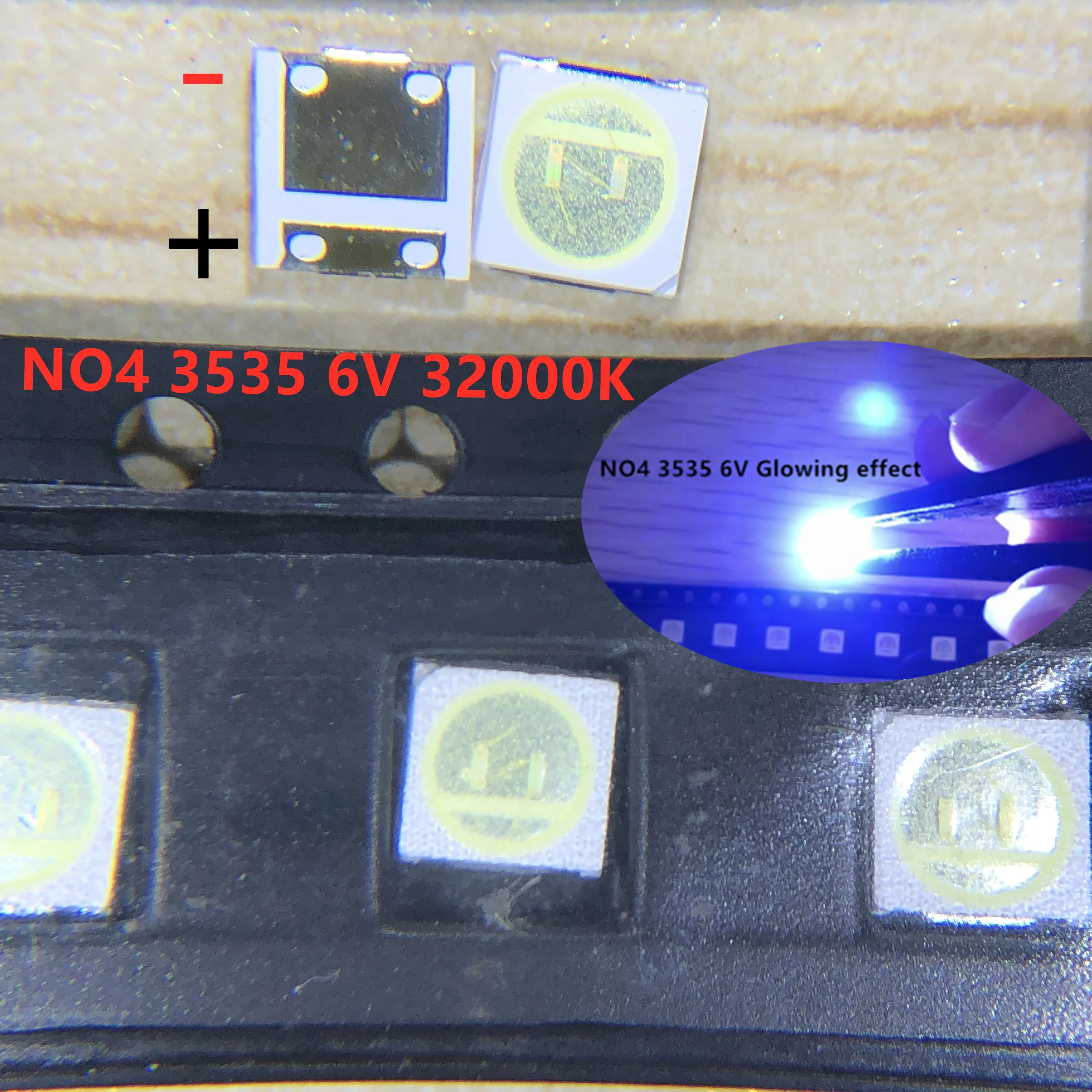 1000pcs SEOUL High Power LED Backlight 2W 3535 6V Cool white 135LM TV Application SBWVL2S0E | Электронные компоненты и