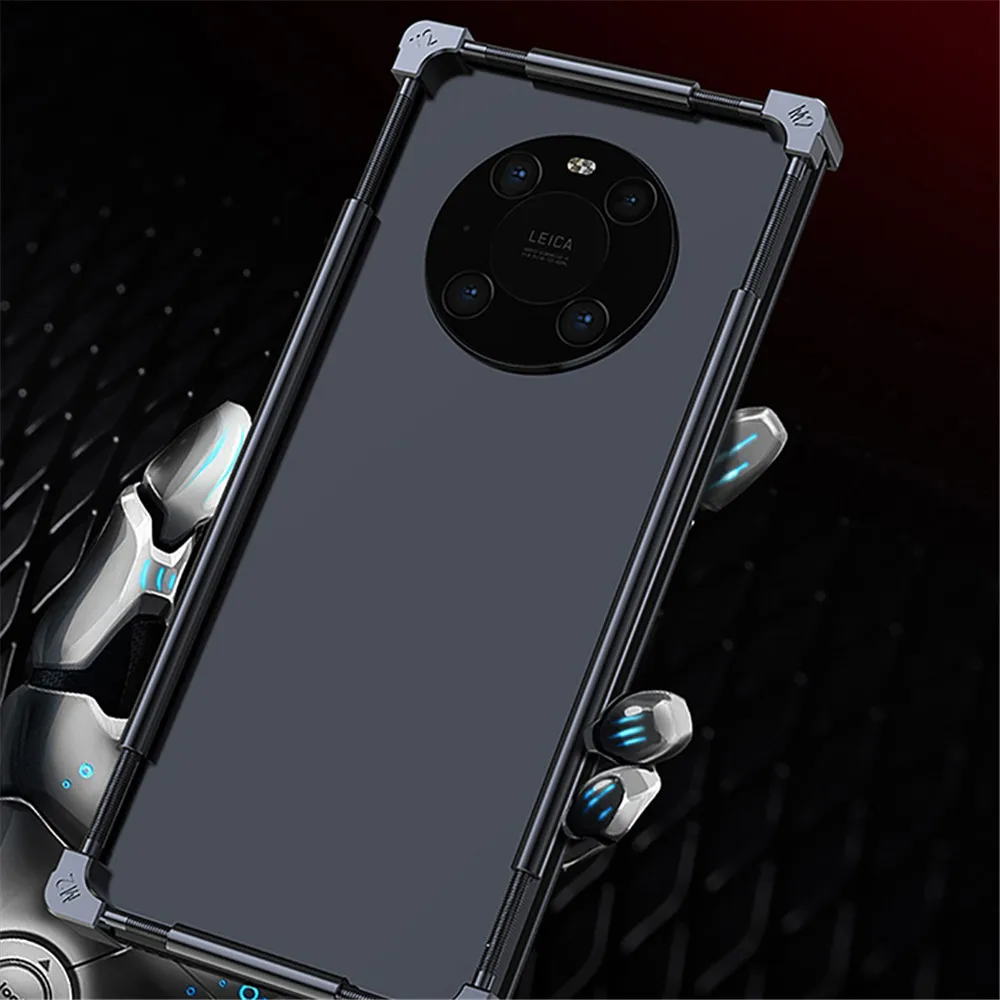 

Metal Frame Protective Case Cover Drop-Resistant Phone Case for Huawei Mate40Pro/Mate40Pro+ Smartphone Accessories