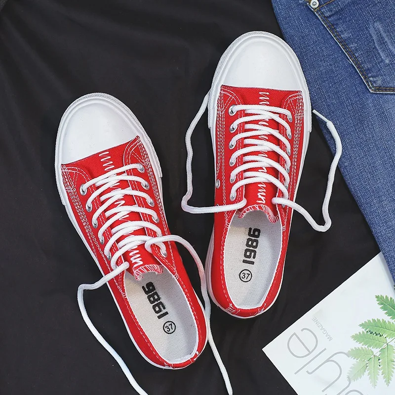 Женские парусиновые туфли в стиле ретро классические кроссовки теннисная обувь