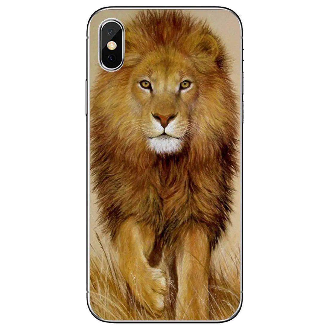 Мягкий ТПУ чехол для телефона с изображением Льва короля и золотистых животных