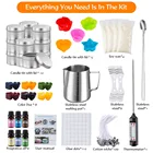 Инструменты для самостоятельного изготовления свечей 94 шт., инструменты для ароматерапии, гаджеты сделай сам, Набор для изготовления свечей, набор ложек для смешивания соевого воска