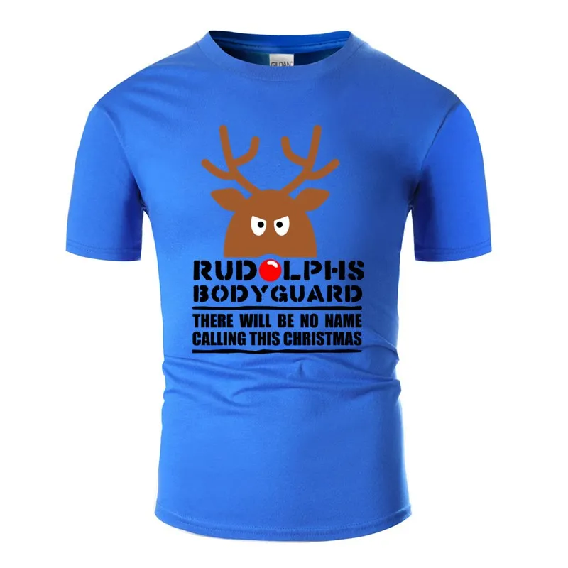 Мужская Трикотажная футболка с круглым вырезом и надписью Rudolphs одежда из