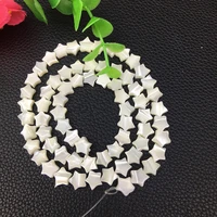 20pcslot 681012mm white star natural pearl shell beads pentagonal evil eyes shell beads for making necklace bracelet jewelry