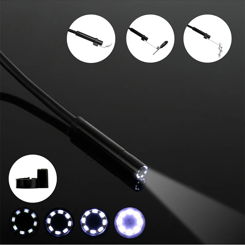 1200 P Endoscoop Camera 2.0 MP HD Draadloze Borescope Inspectie Semi-Rigid Flexibele Snake voor Android en iPhone | Безопасность и