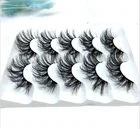 Норковые ресницы искусственные ресницы, 2-5 пар, натуральные накладные длинные ресницы пушистые ресницы для макияжа, норковые ресницы Maquiagem