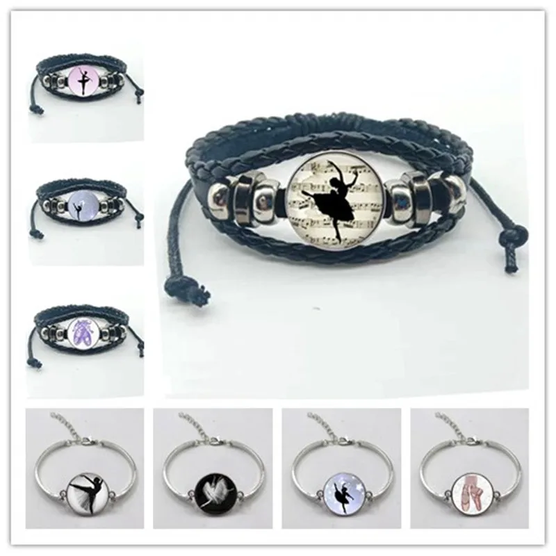 Женский браслет для балерины элегантный балетный в стиле ретро танцев со стеклом