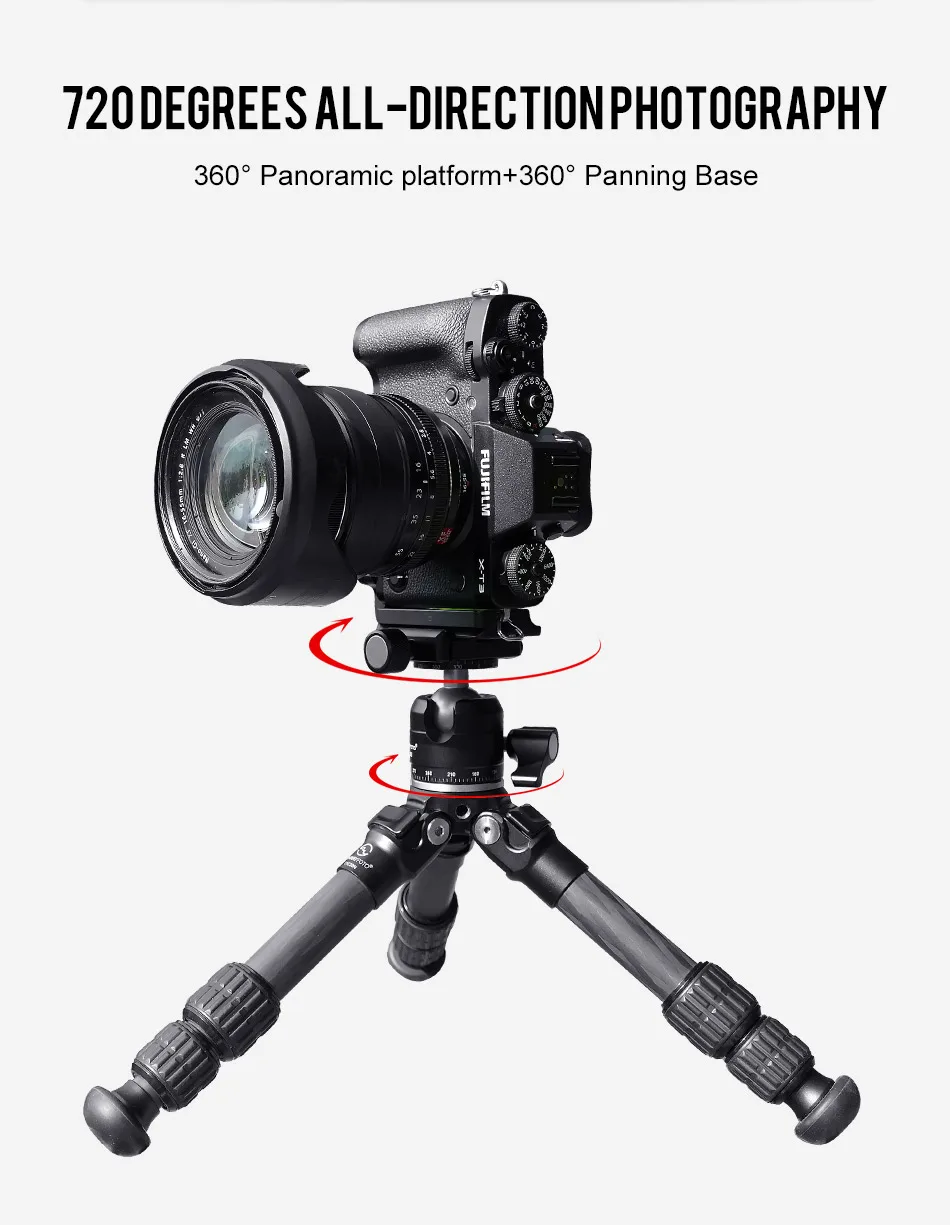 SUNWAYFOTO T1C30N светильник маленький мини карбоновый Dslr штатив для камеры Профессиональный карбоновый штатив для телефона Аксессуары для камеры видео