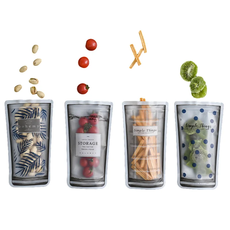 Многоразовая морозильная пластиковая сумка с молнией и замком устойчивые к