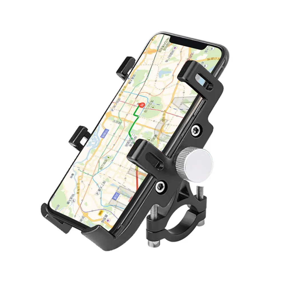 360° Rotation Adjustable MTB Bike Bicycle Rotating Navigation Aluminum Alloy Mobile Phone Holder Bracket Handlebar Clip Stand# | Спорт и