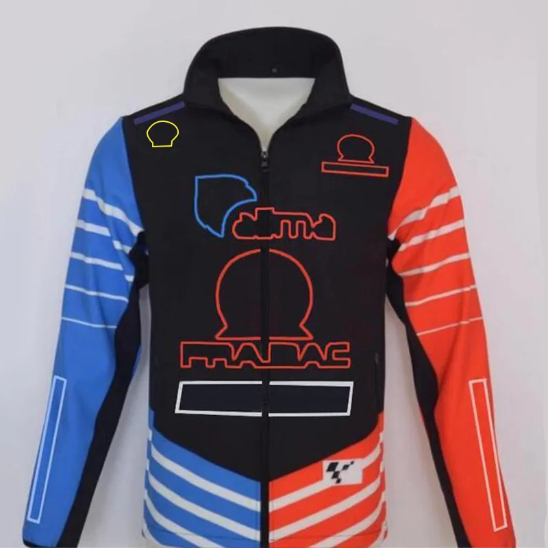 

2021 hot sale off-road motorcycle racing suit winter windproof zipper jacket 3D printing same style