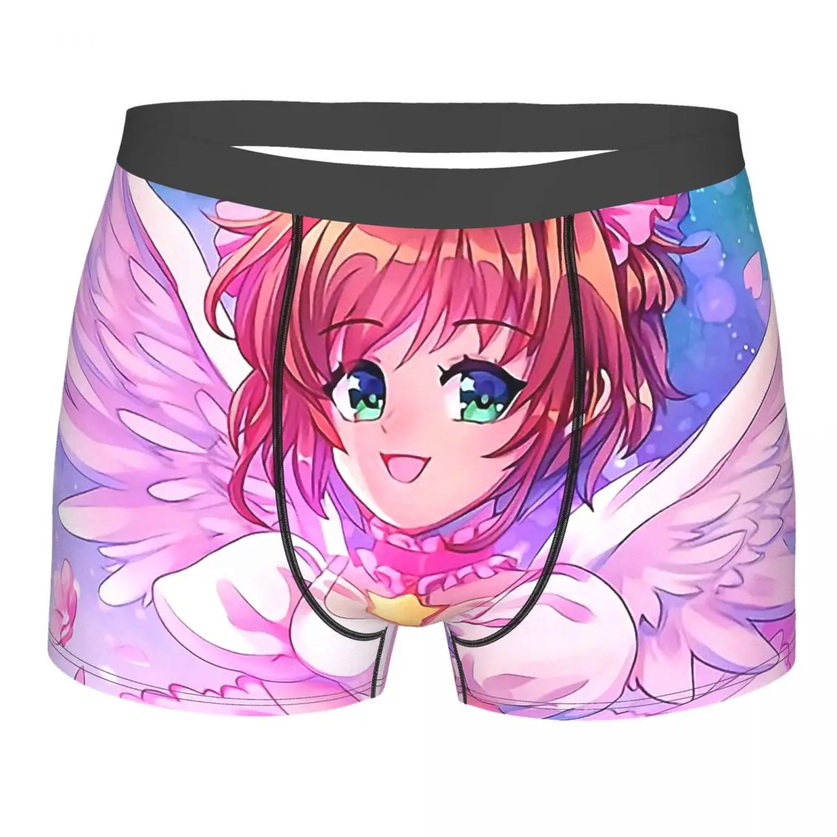 

Angel Cardcaptor Sakura Sakura Kinomoto Anime Underpants Breathbale Panties Male Underwear Ventilate Shorts Boxer Briefs