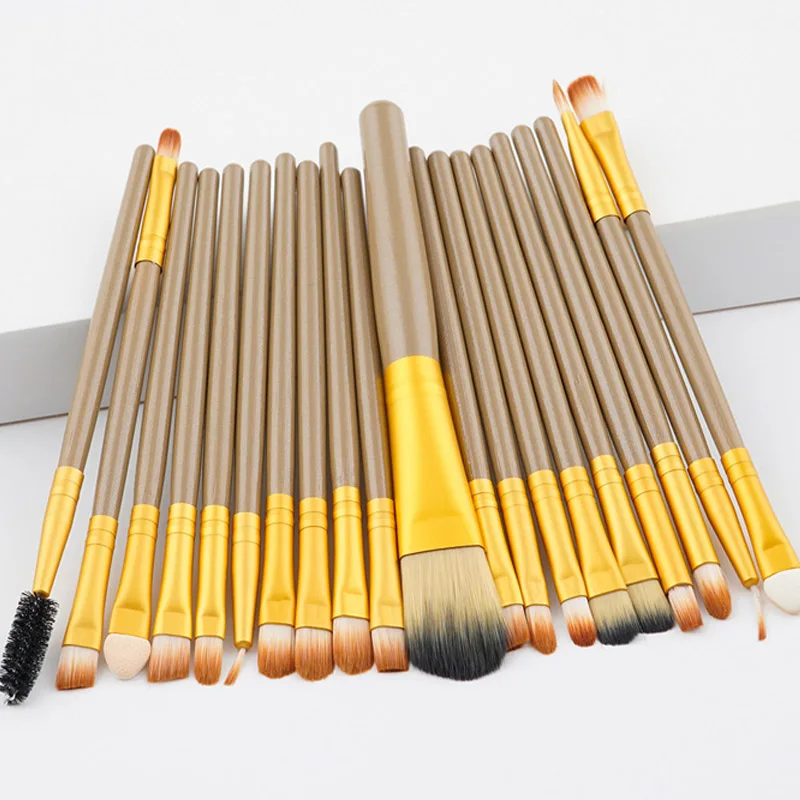 Кисти для макияжа Роскошные цвета шампанского 20/2 шт. | Красота и здоровье