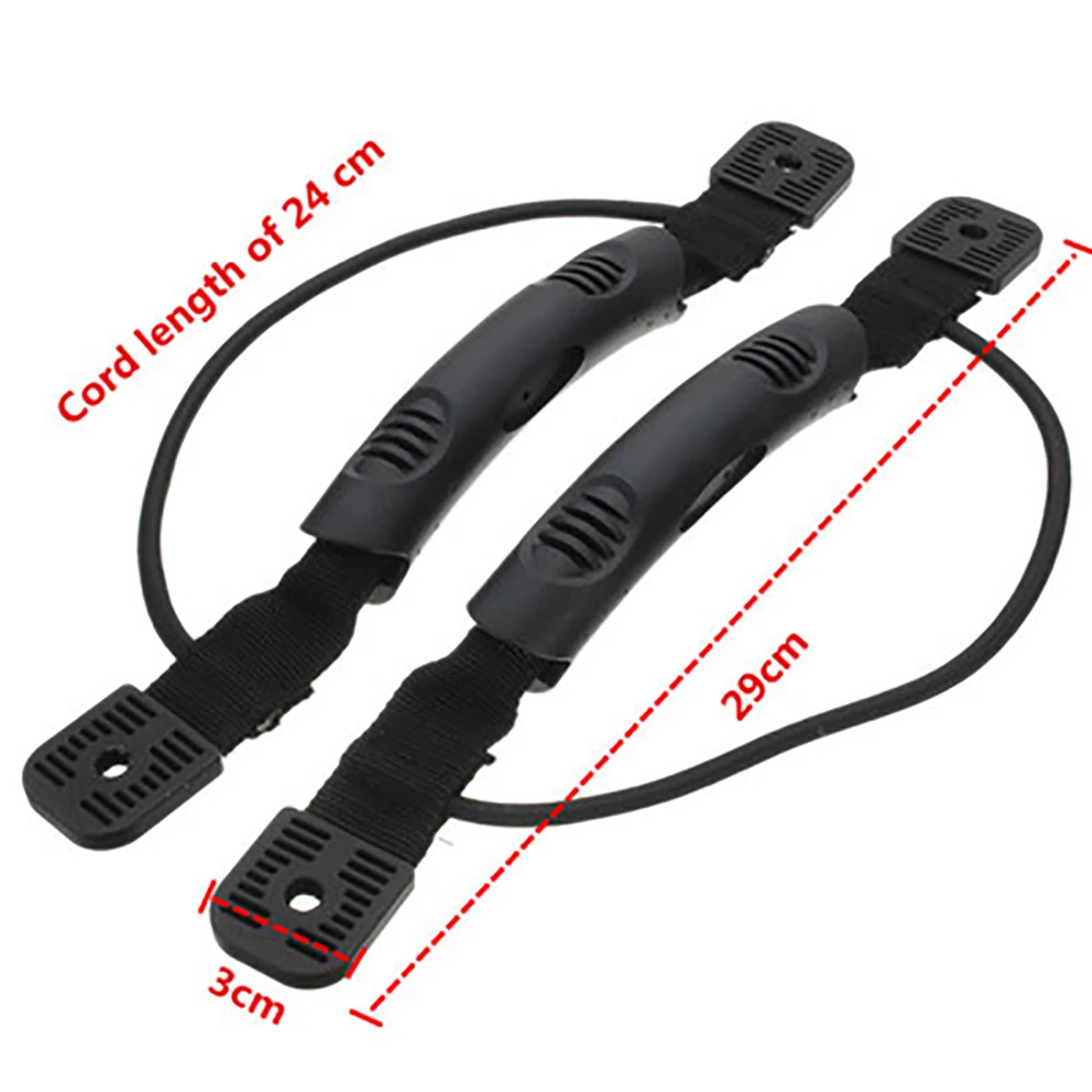 2pcs Rubber Kayak Carry Handle Canoe Boat Side Mount Paddle With Bungee Cord Accessories | Спорт и развлечения
