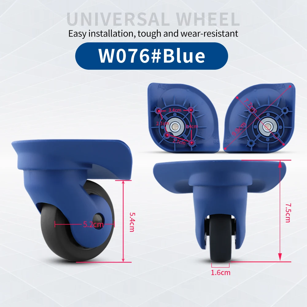 Wheels box Compatible with Sansonlte 75R bag accessories suitcase luggage box  caster repair parts send screwdriver colored