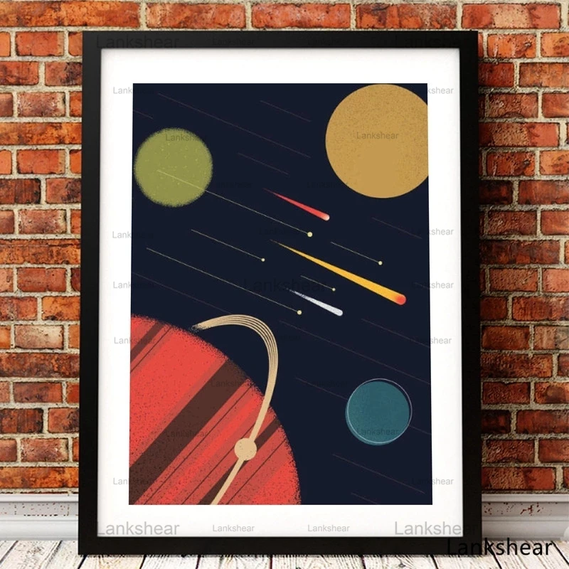 Постер на космическую тематику Wall Art Печать холсте что мне нужно больше места