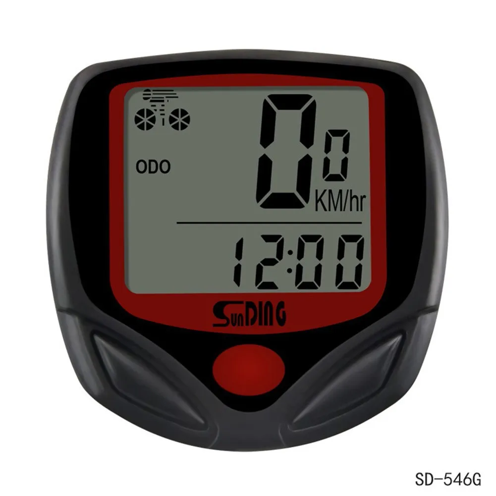

Bicycle Digital Computer Led LCD Display Waterproof Bike Stopwatch Speedometer Odometer With Holder Magnet Cable Ties Cycling