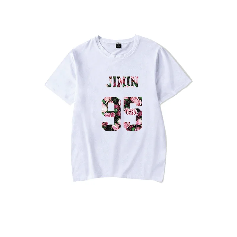 

Kpop JIMIN White T-shirt Kpop Fashion Bangtan Tee Short Sleeve Summer Black T-shirt new arrivals Kpop bangtan boys JIMIN