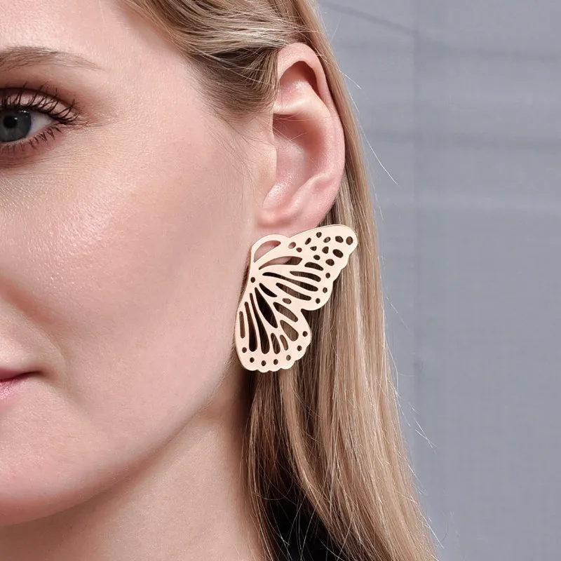 

Simple Creative Earrings Trendy Butterfly Ear Studs for Women