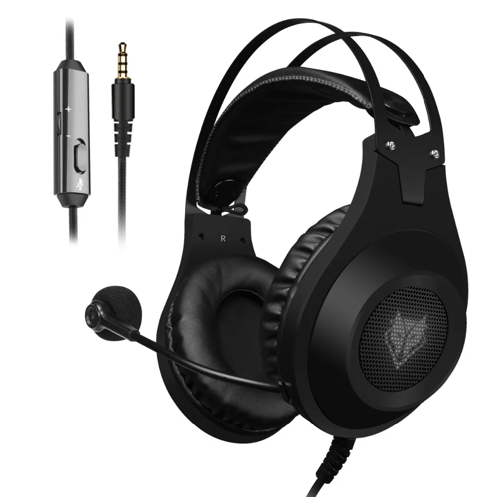 Xiberia Nubwo N2 3,5 мм игровая гарнитура PC Gamer Bass Casque с микрофоном для телефона PS4 N2U USB Игровые наушники с светодиодный для компьютера