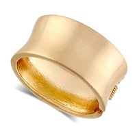hahatoto new fashion statement brushed gold plated cuff bracelet bangle for women chunky bracelet party wedding jewelry 3063