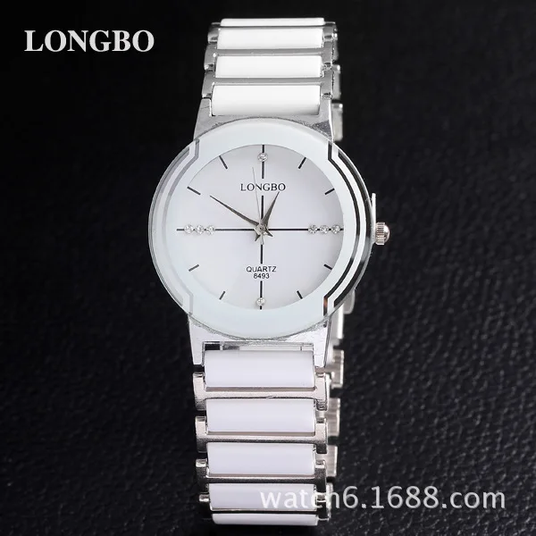 LONGBO, роскошные Брендовые женские часы Relogio Feminino, простые повседневные деловые часы, женское платье, Reloj Mujer, имитация керамики, кварцевые часы