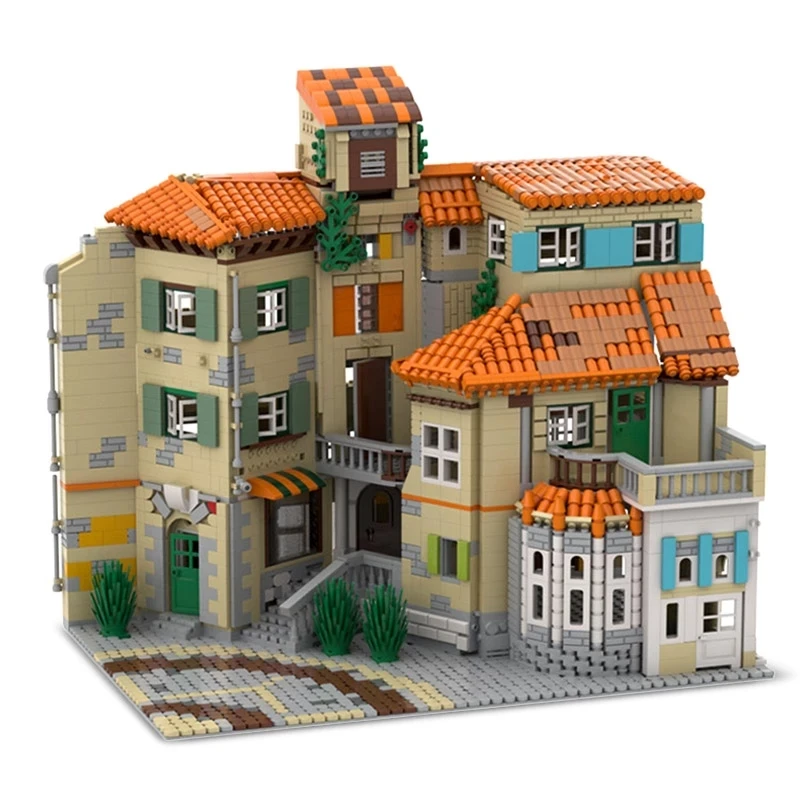 

MOC 3365pcs Italian Architecture Building Blocks Creators Expert City Street View House Model Bricks DIY Toys for Kids Xmas Gift