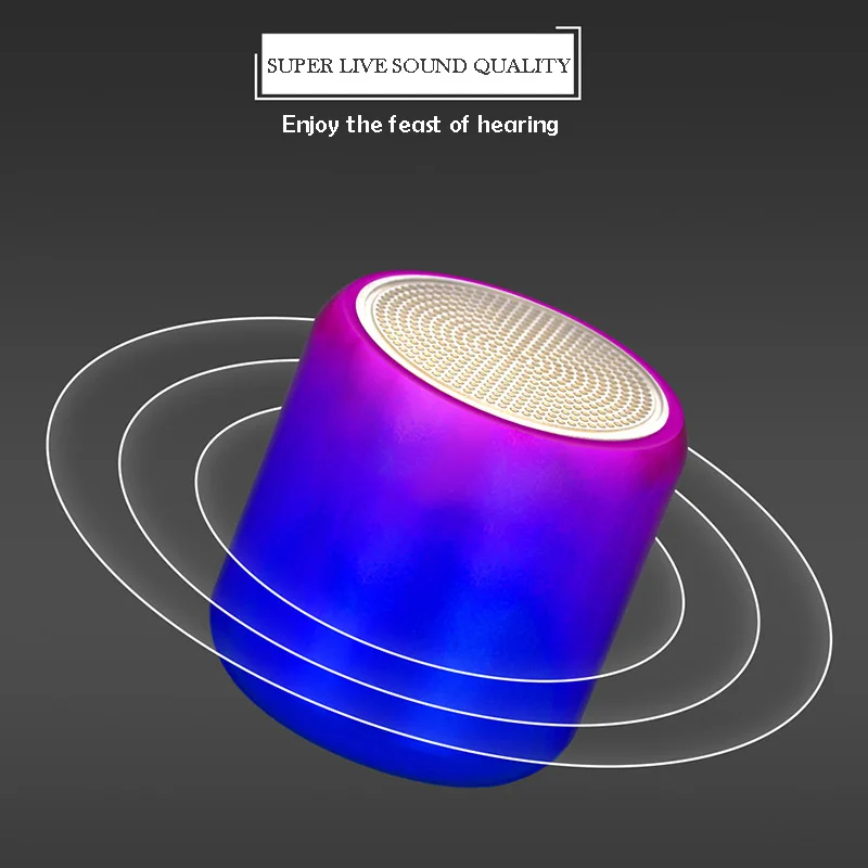 

Ultra-portable Bluetooth speaker with true wireless stereo (TWS), enhanced bass radiator/Bluetooth 5.0/Metal