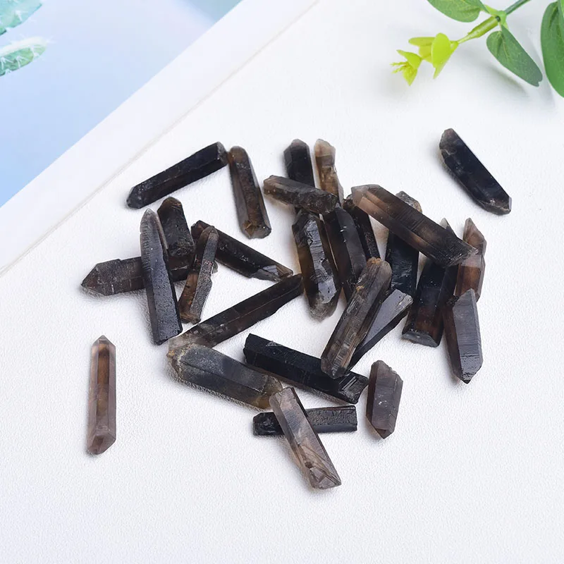 20g-100gNatural кварцевый чай с кристаллами точечный лечебный камень призмы обелиск жезл для рейки здоровый дом украшение сувенир Хрустальная палочка