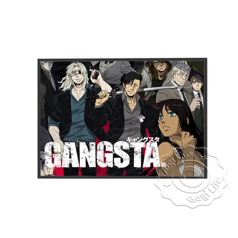 Постер Gangsta мультяшный аниме, японские принты манга, художественные принты на холсте, Современная Настенная картина для детской комнаты, домашний декор