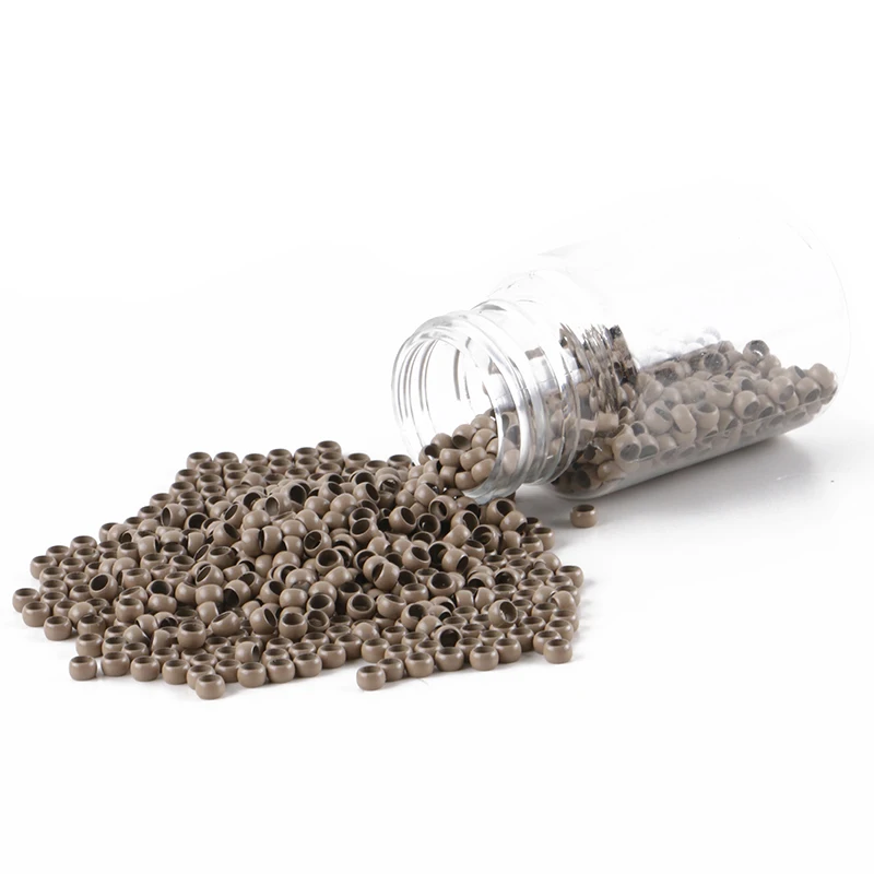 1000pcs 4.0mm nano rings beads for hair extension 13# blonde color