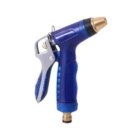 high pressure pure copper adjustable water gun garden water gun for watering hose spray gun car wash cleaning water gun
