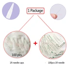 Иглы для татуировок, одноразовые, для перманентного макияжа, 1R3R5R5F7F, 200 шт.