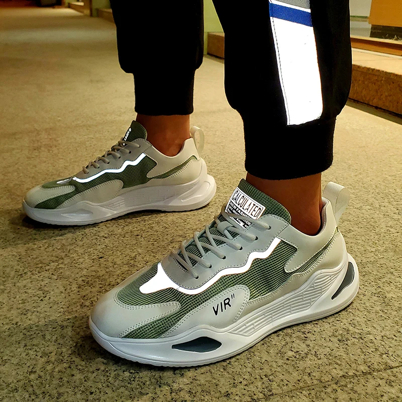 

Mesh Men Shoes Breathable White Mens Sneakers Trendy Lace-Up Lightweight Black Walking Big Size Man Tenis Shoe Zapatillas Hombre