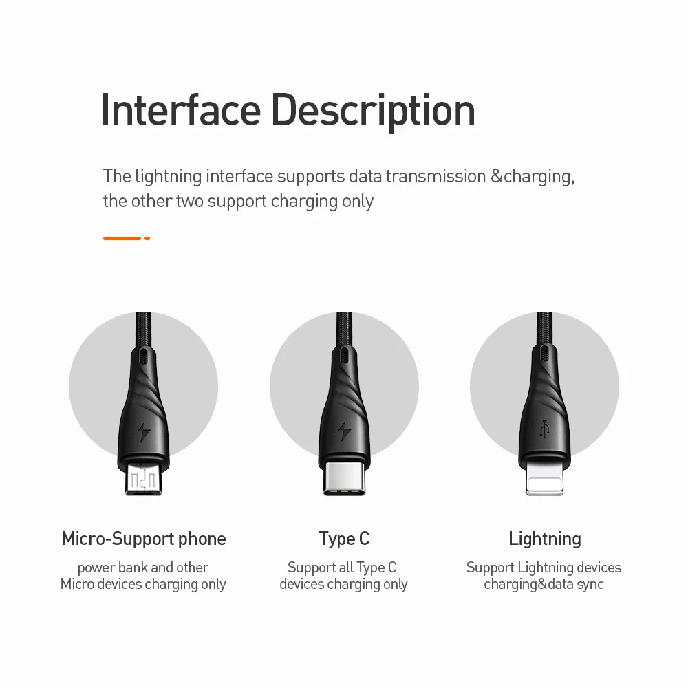 Mcdodo USB кабель 3 в 1 быстрая зарядка 3A для мобильного телефона Micro usb type C кабель зарядного устройства для iPhone XR XS Max X huawei шнур для передачи данных