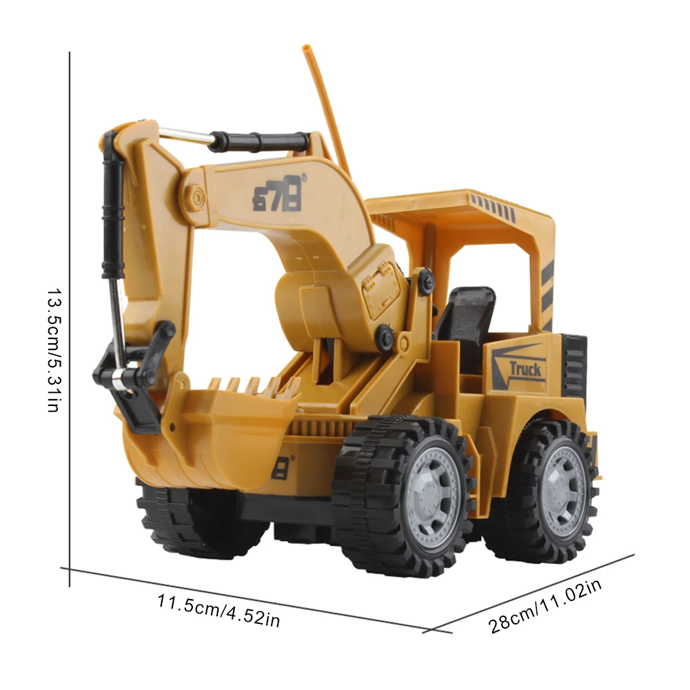 

Remote Control Simulation Engineering Vehicle Excavator Toy Car Model Children's Play House Remote Control Educational Toy Car