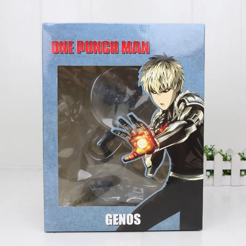 Аниме One Punch Man DXF фигурка Genos Saitama ПВХ фигурка Коллекционная модель игрушки 15 см - Цвет: 7 in box