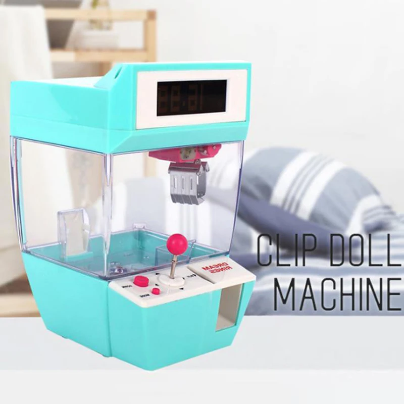 New Children Birthday Present Coin Operated Game Machine Crane Candy Doll Grabber Claw Arcade Automatic Toys | Спорт и развлечения