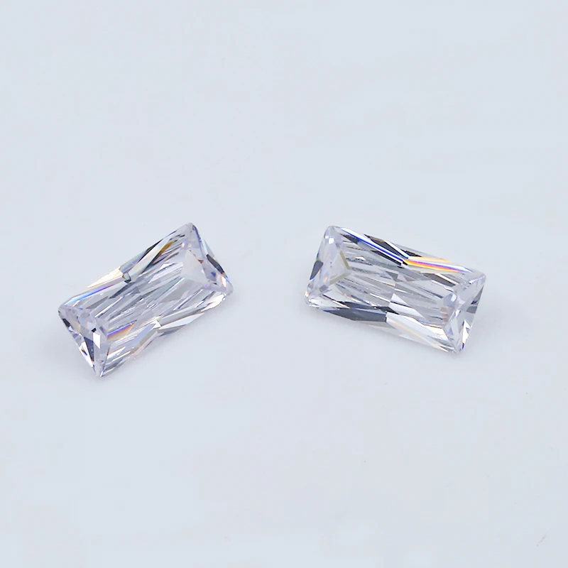 50Pcs 3x7~6x12mm Rectangle Shape 5A+ White Color CZ Stone Synthetic Gems Brilliant Cut Cubic Zirconia For ring | Украшения и