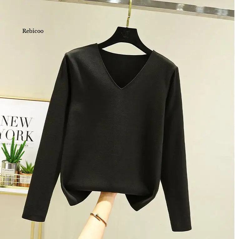 Супертеплые пушистые норковые кашемировые мягкие меховые свитера с V-образным