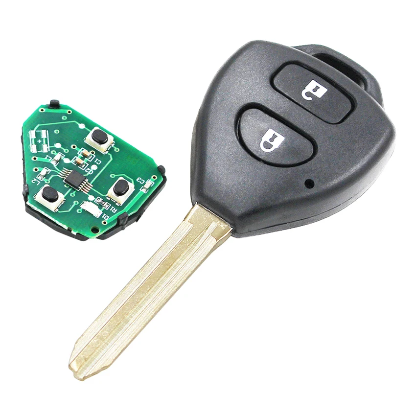 2 кнопочный дистанционный Автомобильный ключ 433 МГц 4D67 чип TOY43 необработанное
