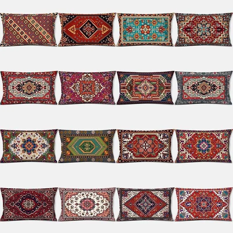 Персидский с печатным рисунком прямоугольная Наволочка украшения для дома ПИЧ