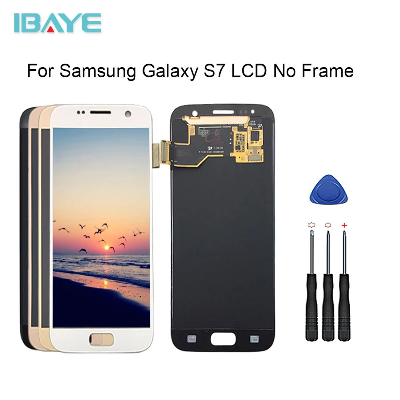Новый 5 1 ''ЖК дисплей для SAMSUNG Galaxy S7 G930 G930F сенсорный экран дигитайзер без рамки|