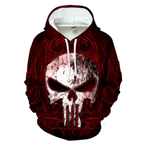 Skull Printed 3D Sweatshirt Men Women Black Design Hoodies Homme Autumn Long Sleeve Tracksuit For Male Hoody Drop Ship - Цвет: WY-254